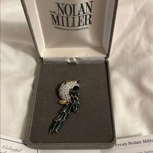 Nolan Miller Colorful Cockatoo Pin